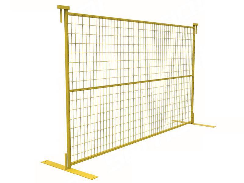 Yellow Canada Portable Fence 1