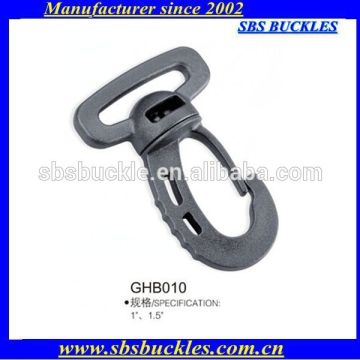 black single-swiveled hooks buckles plastic buckles SBS buckles GHB010