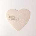 Custom Luxury Heart Embossed Paper Greeting Cards