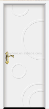 white MDF door solid wooden interior door flat design for room