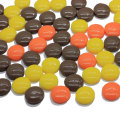 Fagioli di cioccolato in resina flatback da 14 mm Perline colorate per riempitivi di melma Adesivo fai-da-te