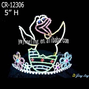 Custom Animal Bird Rhinestone Crown Tiaras