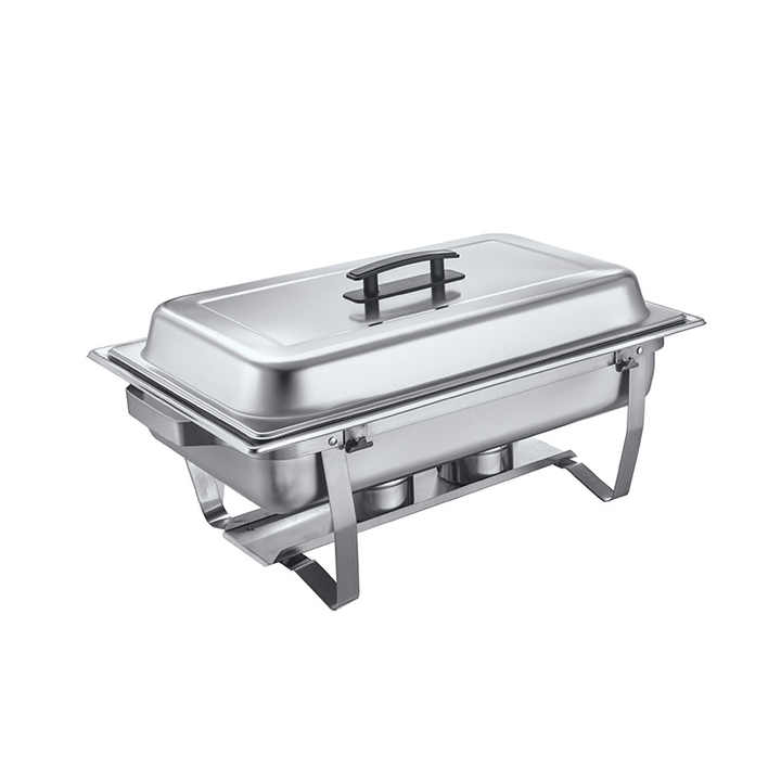 Premium stainless steel chafing dish unit for commercial catering