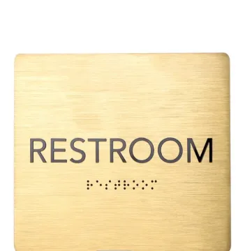 Custom ADA metal bead braille signage for business