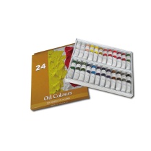 Juego de pintura al óleo para estudiantes, 12 colores, 12 ml