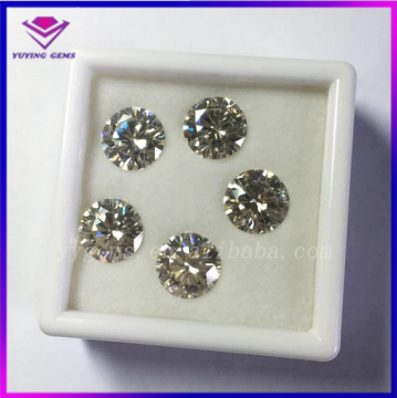 Colorless Moissanite Price Per Carat 6.5mm Round Artificial Diamond
