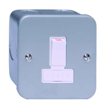 13A Dp Switched Fused Unit Metal Clad