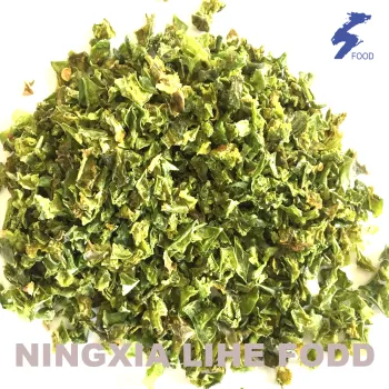 Green chili flakes air dried