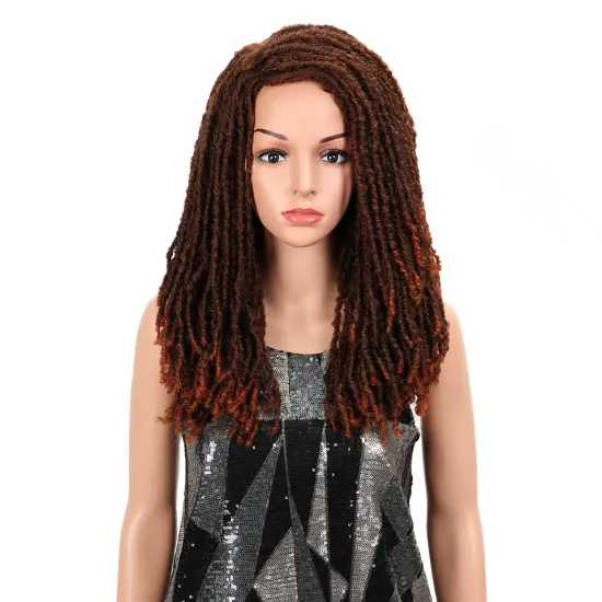 MAGIC Hair 22"Inch Synthetic Wigs For Black Women Crochet Braids Twist Jumbo Dread Faux Locs Hairstyle Long Afro Brown Hair