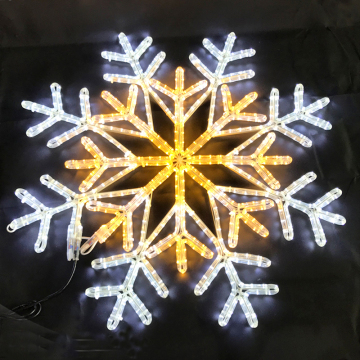 Weihnachtsgroße Dekorationen führten Schneeflockenlicht