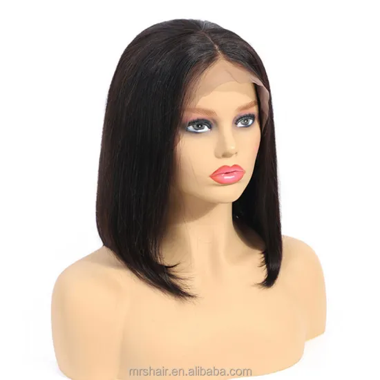Wholesale Bob Wig Full Machine Body Wave Short Front Wigs Pixie Cut Short Full Lace Wig Pre Plucked Full Machine 200%  Density