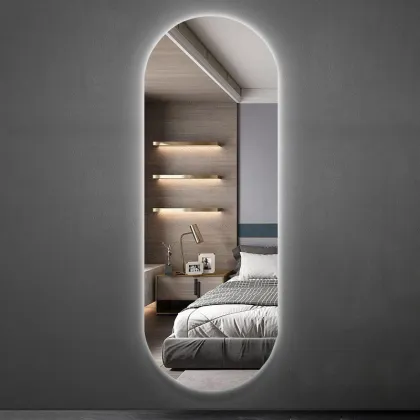 Smart Creative Full-Length Mirror Lamp Makeup Touch Dimming Decorative Modern LED Wall Lamps for Smart Home