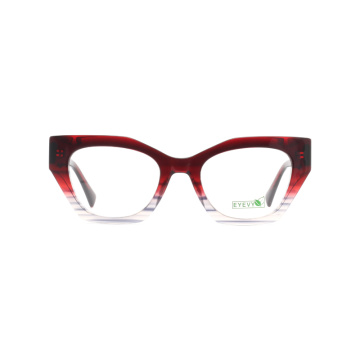 Cat Eye Slim Acetate Optical Eyeglasses Frame