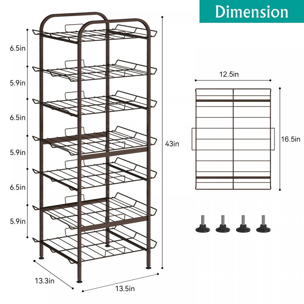 Metal Bottle Soda Can Collection Rackl