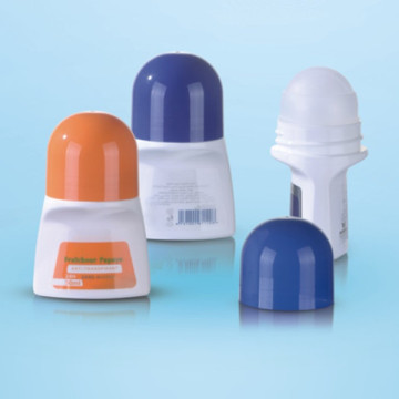 50ml frosted plastic roll on bottle with matt finish screw cap for medical use