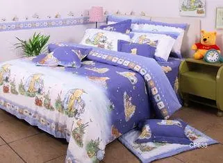 Winnie the Pooh Kids Bed Sets Cotton Fabric Quilt Cover Bed