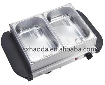 2 Pans Buffet Server Warmer