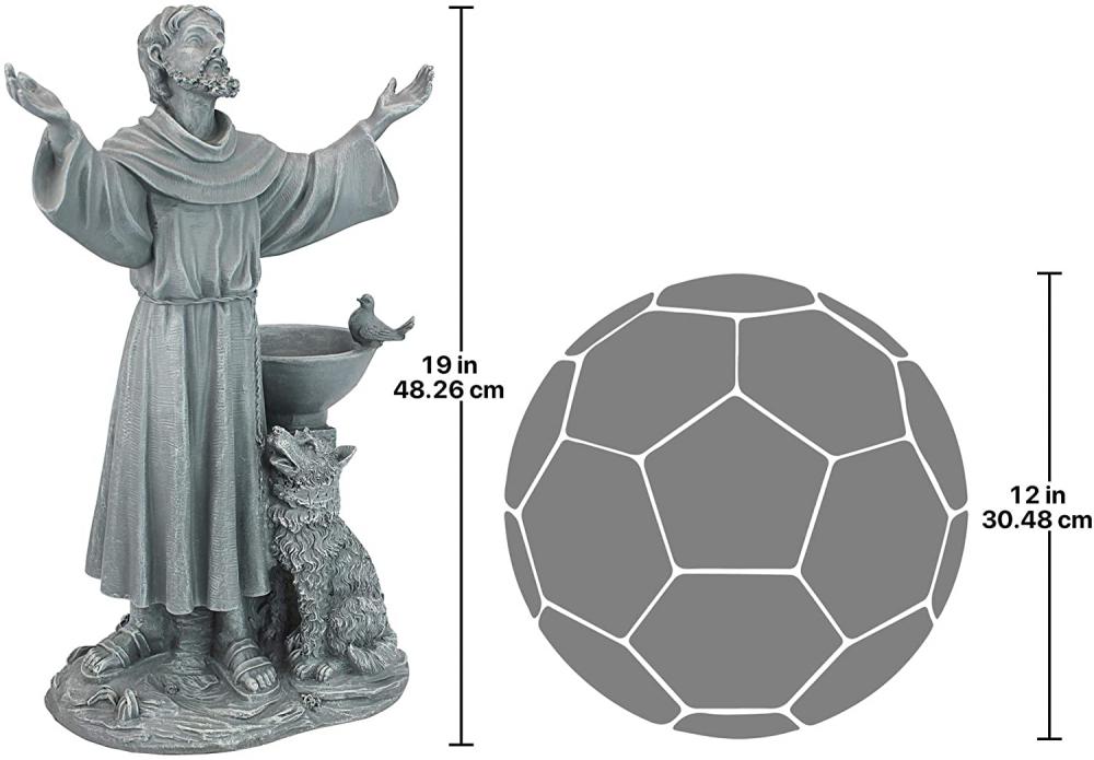 St. Francis' Blessing Religious Garden Sculpture