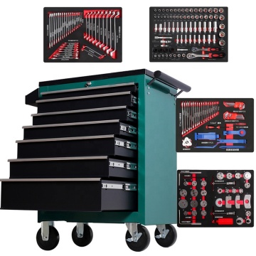 Durable Garage 5 Drawer Mechanic Mobile Tool Box Trolley