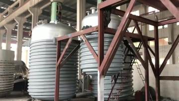 Continuous stirred tank stainless steel reactor