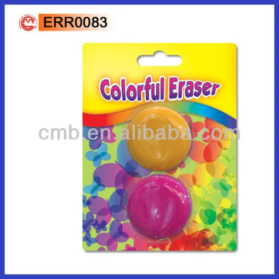 ROUND COLORFUL SCHOOL ERASER