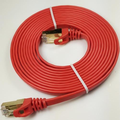 High Speed Shielded Durable Flat Internet Cable Cat7