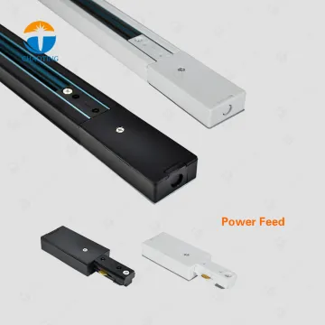 3 Wire Track Light System with Ceiling Track Rails and Connectors for LED Lighting