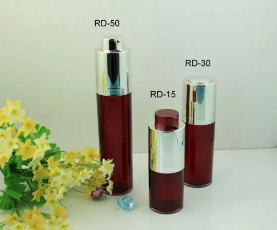 round rotary arcylic airless pump bottle