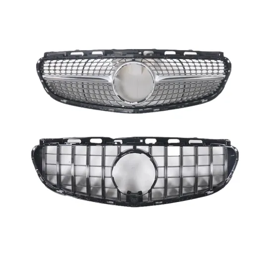 Classic ABS Gloss Black Grill for Mercedes Benz W212 2014-2015