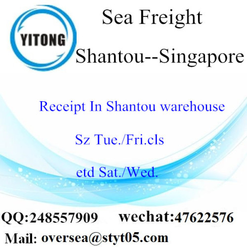 Consolidación de LCL de Shantou Port a Singapur