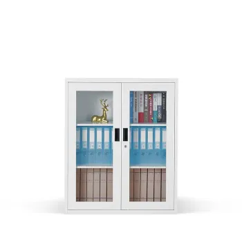 OEM Metal File Cabinet with Glass Door and Shelves