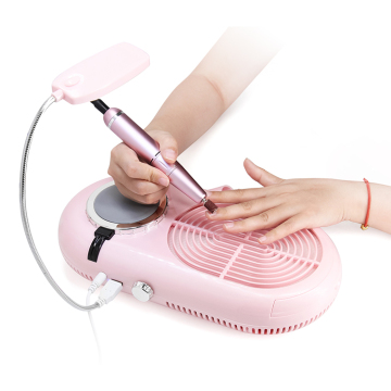 60W Strong Fan Acrylic Nail Dust Collector Vacuum Extractor for Manicure Salon Table