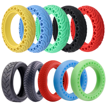 8.5 Inch Durable Solid Tire with Honeycomb Shock Damping for Xiaomi Mijia M365 Pro Electric Scooter - Colorful Options Available