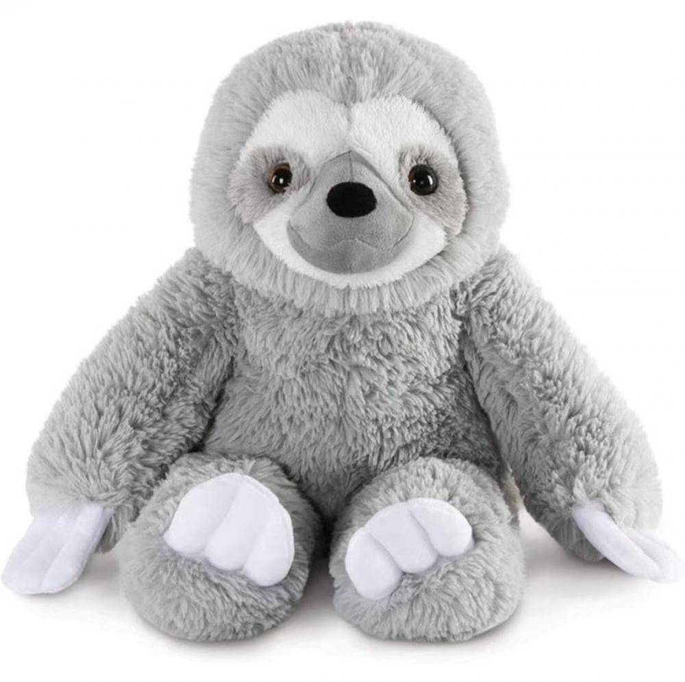 Pabro gris sentado dormido juguete peluche para niños