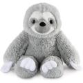 Grey sitting sloth sleeping plush toy for children