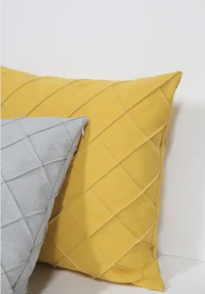 Line Grid Design Durable Sofa Multicolor Cushion Pillow