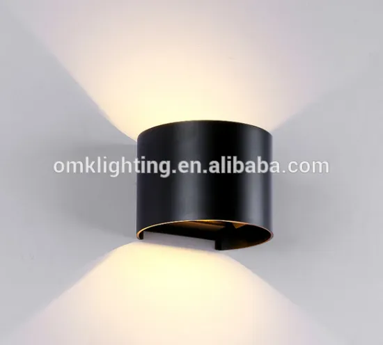 LED black up and down wall lamp 6w