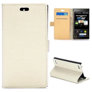 Cloth Texture Flip Stand Leather case for blackberry z3 with Magnetic