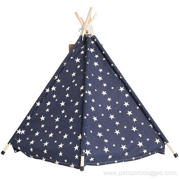 Portable Luxery Pet Tents Houses with Cushion Blackboard