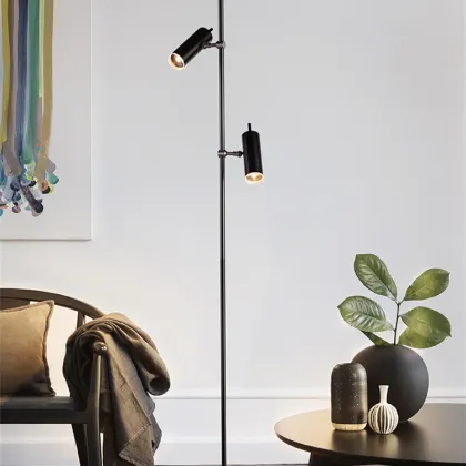 COMELY 2 Lights Adjustable Floor Lamp