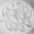 Perline bicono sfaccettate ovali in cristallo acrilico trasparente grosso come ciondolo distanziatore per gioielli