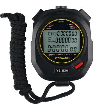 Memory Handheld Pocket Stopwatch with Recall