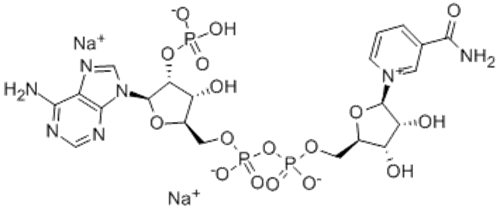 Adenosine 5'-(trihydrogen diphosphate), 2'-(dihydrogen phosphate), P'→5'-ester with 3-(aminocarbonyl)-1-β-D-ribofuranosylpyridinium, inner salt, disodium salt CAS 24292-60-2