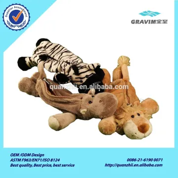 Forest animal plush pencil case