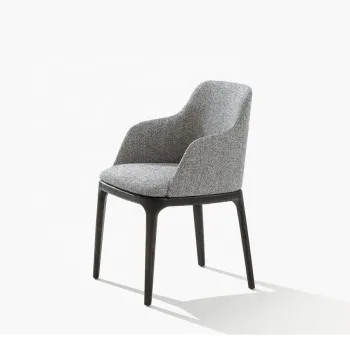 Nordic Style Grace Accent Armchairs Wooden Dining Chairs