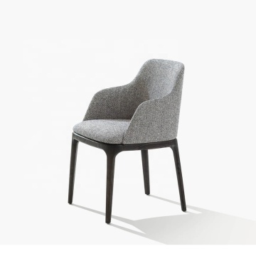 Nordic Style Grace Accent Armchairs Wooden Dining Chairs