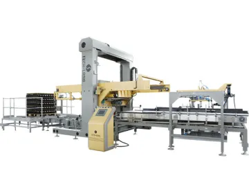 Beverage / Beer Glass Bottle Packaging Machine Case Depalletizer 20000bph - 65000bph