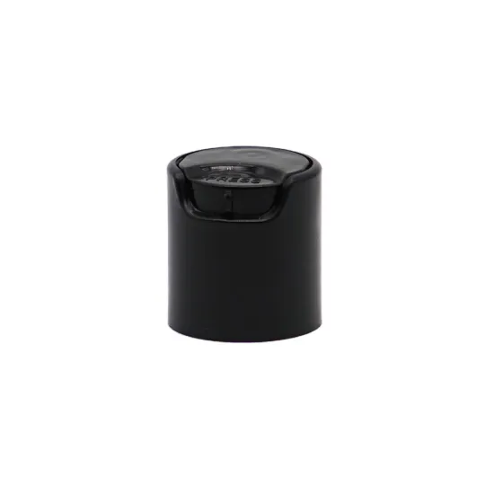 Black Screw Disc Top Cap 18mm For Bottles