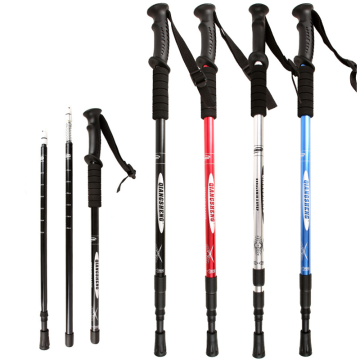 135cm Lightweight Telescopic Hiking Poles with Anti-Shock for Walking and Trekking