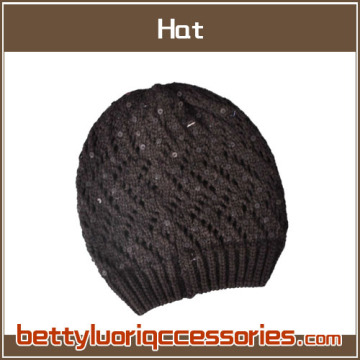 Mode avec chapeau noir à Paillette KT-H-019